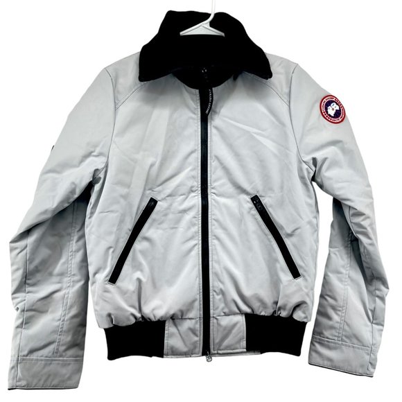 Canada Goose Women's Silverbrich Huron Bomber Jacket size M New - Picture 1 of 12